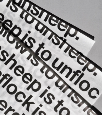 Tissue paper: Unsheep Manifesto